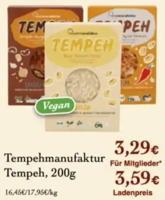 LPG Biomarkt Tempehmanufaktur Tempeh Angebot
