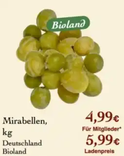 LPG Biomarkt Mirabellen, Bioland Angebot