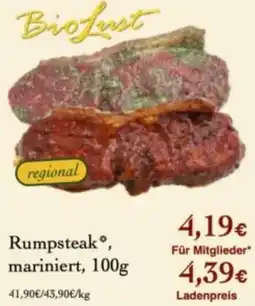 LPG Biomarkt BioLust Rumpsteak* Angebot