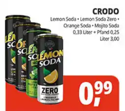 Hörl Getränke CRODO Lemon Soda Zero Angebot