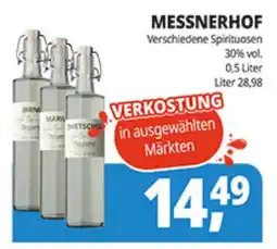 Hörl Getränke MESSNERHOF Verschiedene Spirituosen Angebot