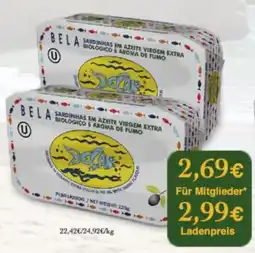 LPG Biomarkt Bela Sardinen in Bio-Öl Angebot