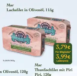 LPG Biomarkt Mar Lachsfilet in Olivenöl Angebot