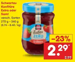 Netto Marken-Discount Schwartau Konfitüre Extra oder Samt Angebot