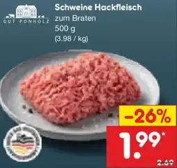 Netto Marken-Discount GUT PONHOLZ Schweine Hackfleisch Angebot