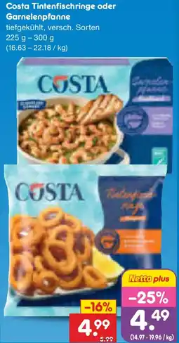Netto Marken-Discount Costa Tintenfischringe oder Garnelenpfanne Angebot