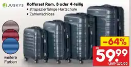 Netto Marken-Discount JUSKYS Kofferset Rom, 3 oder 4-teilig Angebot