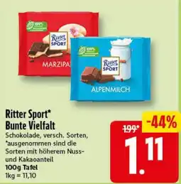 Elli Markt Ritter Sport* Bunte Vielfalt Angebot