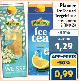 Aktiv Irma Pfanner Ice Tea und Teegetränke Angebot
