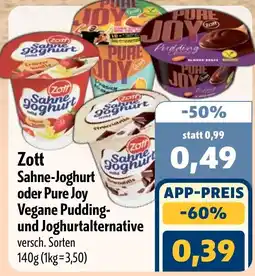 Aktiv Irma Zott Sahne-Joghurt oder Pure Joy Angebot