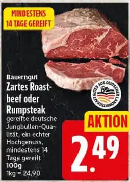 Elli Markt Bauerngut Zartes Roast-beef oder Rumpsteak Angebot