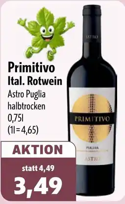 Aktiv Irma Primitivo Ital. Rotwein Astro Puglia Angebot