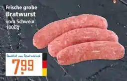 Klaas und Kock Frische grobe Bratwurst vom Schwein Angebot