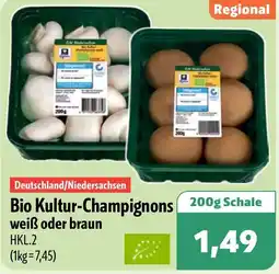 Aktiv Irma Echt Niedersachsen Bio Kultur-Champignons Angebot