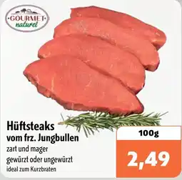 Aktiv Irma GOURMET naturel Hüftsteaks vom frz. Jungbullen Angebot