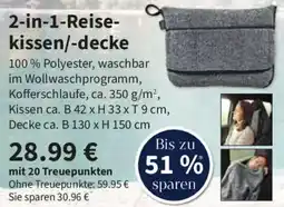 Klaas und Kock 2-in-1-Reisekissen/-decke Angebot