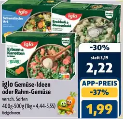 Aktiv Irma iglo Gemüse-Ideen oder Rahm-Gemüse Angebot