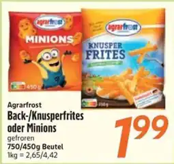 inkoop Agrarfrost Back-/Knusperfrites oder Minions Angebot