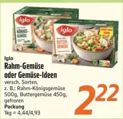 inkoop Iglo Rahm-Gemüse oder Gemüse-Ideen Angebot