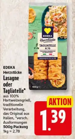 Elli Markt EDEKA Herzstücke Tagliatelle Angebot