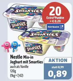 Aktiv Irma Nestle Mix-in Joghurt mit Smarties Angebot