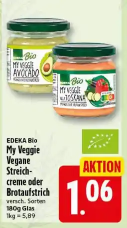 Elli Markt EDEKA Bio My Veggie Vegane Streich-creme oder Brotaufstrich Angebot