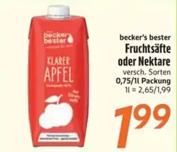 inkoop becker's bester Fruchtsäfte oder Nektare Angebot