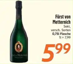 inkoop Fürst von Metternich Sekt Angebot