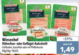 Aktiv Irma Wiesenhof Hähnchen- oder Geflügel-Aufschnitt Angebot