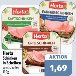 Aktiv Irma Herta Schinken in Scheiben Angebot