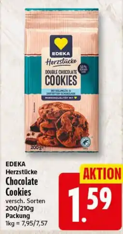 Elli Markt EDEKA Herzstücke Chocolate Cookies Angebot