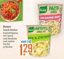 Klaas und Kock Knorr Snack Becher Kartoffelpüree mit Speck und Zwiebeln Angebot