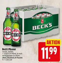 Elli Markt Beck's Pilsener Angebot