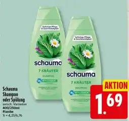 Elli Markt Schauma Shampoo oder Spülung 7 Kräuter Angebot