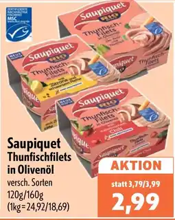 Aktiv Irma Saupiquet Thunfischfilets in Olivenöl Angebot