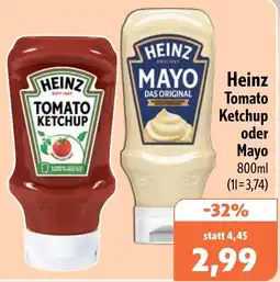 Aktiv Irma Heinz Tomato Ketchup oder Mayo Angebot