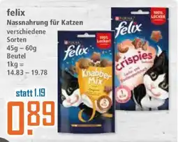 Klaas und Kock felix Nassnahrung für Katzen Angebot