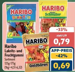 Aktiv Irma Haribo Lakritz- und Fruchtgummi Angebot