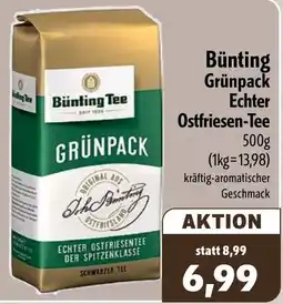 Aktiv Irma Bünting Grünpack Echter Ostfriesen-Tee Angebot