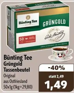 Aktiv Irma Bünting Tee Grüngold Tassenbeutel Original Angebot