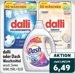 Aktiv Irma dalli oder Dash Waschmittel Angebot