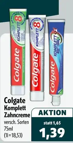 Aktiv Irma Colgate Komplett Zahncreme Angebot