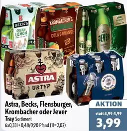 Aktiv Irma Astra, Becks, Flensburger, Krombacher oder Jever Angebot