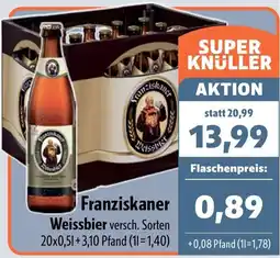 Aktiv Irma Franziskaner Weissbier Angebot