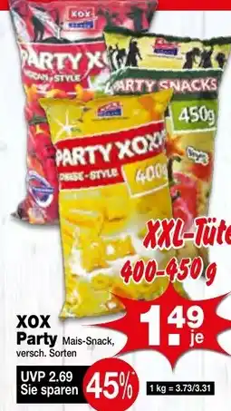 Krümet Sonderposten XOX Party Mais-Snack Angebot