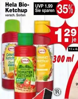Krümet Sonderposten Hela Bio Ketchup Angebot