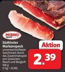 Markant Markt MERANO Speck Südtiroler Markenspeck Angebot
