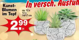 Krümet Sonderposten Kunst-Blumen im Topf Angebot