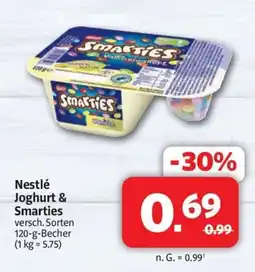 Markant Markt Nestlé Joghurt & Smarties Angebot