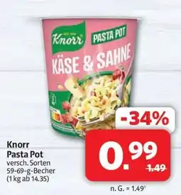 Markant Markt Knorr Pasta Pot Käse & Sahne Angebot